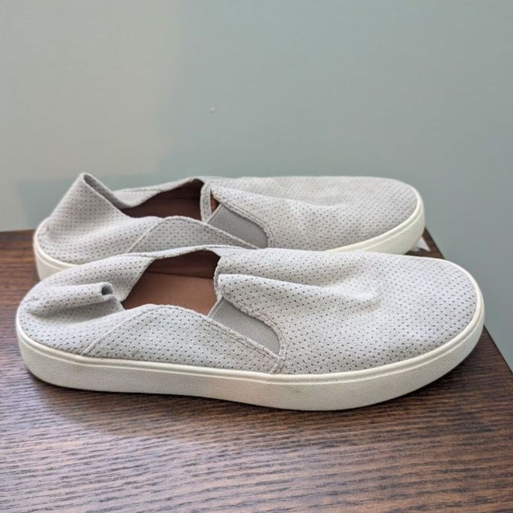 Steve Madden Fayma Gray Suede Slip-On Sneakers Women’s Size 8